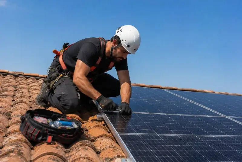 Maintenance et monitoring de panneaux solaires à Sainte-Florence