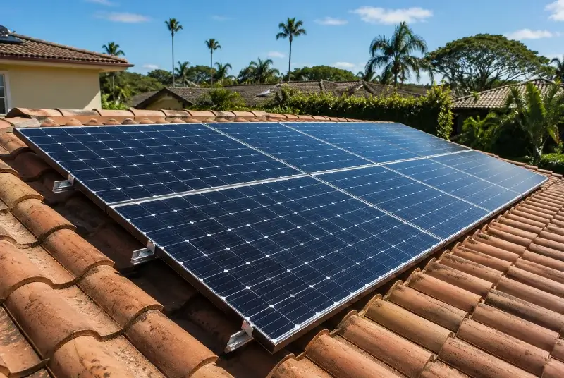 Installation de panneaux solaires à Sainte-Florence